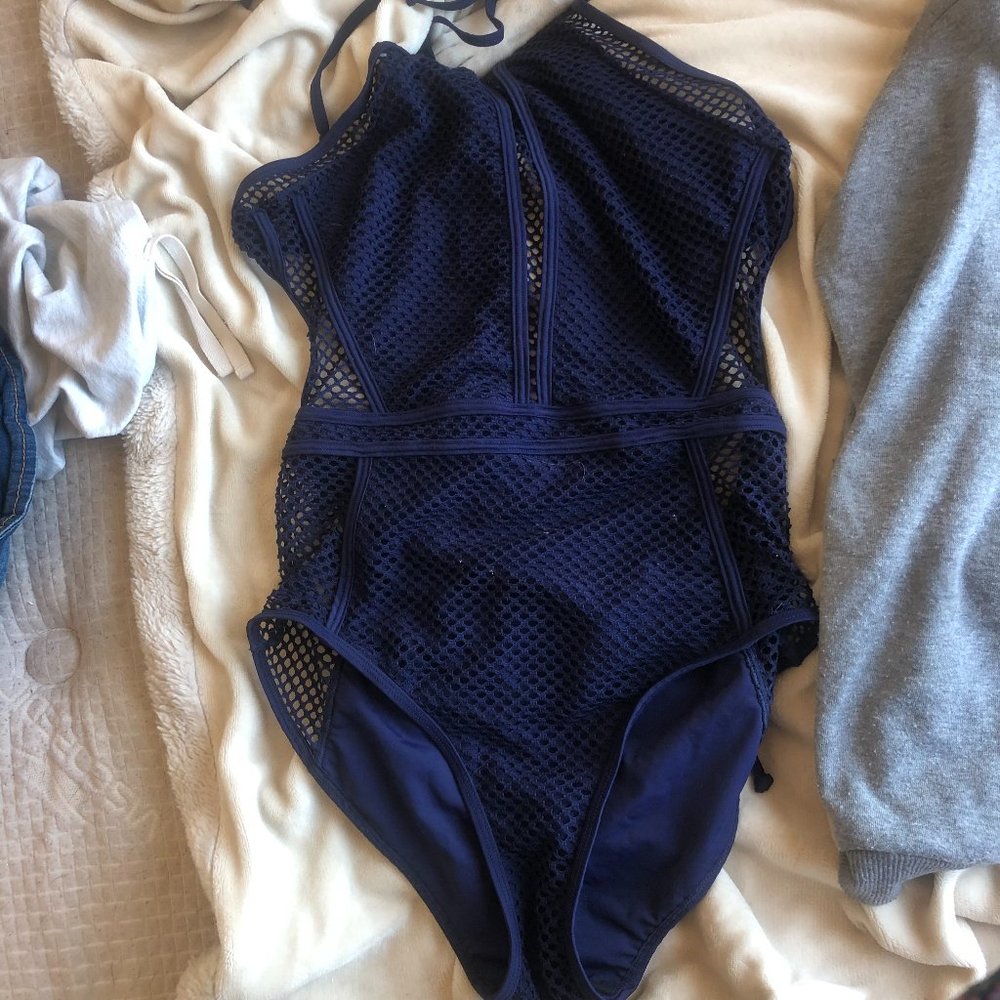 New Lg Blue Bathing Suit